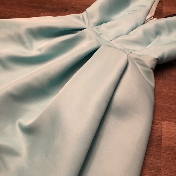 Structured Blue Dress - Picture 3 of 6